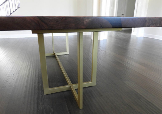 Flossdësch Iessdësch River Table Massiv Dëscher 240x100 Epoxydharz Mier