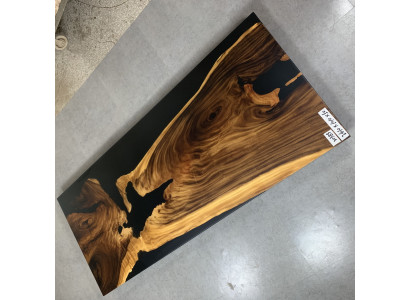 Epoxyharz Iessdësch River Table Eechte Massivholz Dekor Dëscher 240x100
