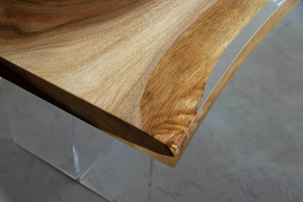 Iessdësch Mier Waasser Floss Echt Holz Flosssdësch 220x90 Dëscher
