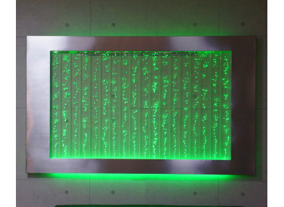 Mauerpaneel mat Waasserblasen LED Waasserwand Designer Waasser Bild