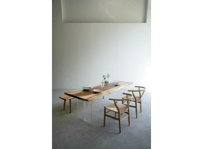Dëscher Epoxid Harz Iessdësch Holz Massiv Miwwelen Waasserfall Epoxy Dësch