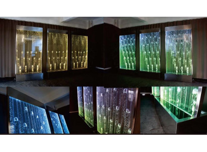 Waasserwänn Modern Oftrennwand LED Waasserwand Beliicht Wand
