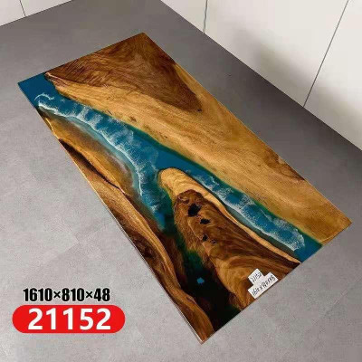 Iessen Dësch Mier Waasser Floss Echt Holz Flossdësch 161x81 Dëscher
