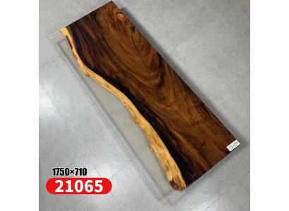 Epoxidharz Iessdësch richtegt Holz massiiv Miwwelen Waasserfall Epoxy Dekotisch