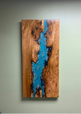Epoxidbild Wandbild 120*70 Bild Wand Biller Handaarbecht Design Epoxy Molerei