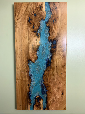 Epoxidbild Wandbild 120*70 Bild Wand Biller Handaarbecht Design Epoxy Molerei