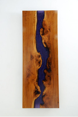 Wandbild Epoxyharz Eechten Designerbild Handaarbecht Waasserfallbild