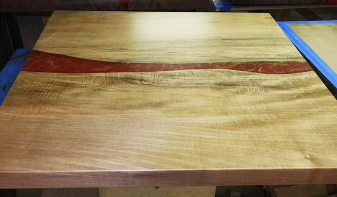 Epoxidharz Epoxy Floss Moossfabrikatioun Dësch Echt Holz Präis 1m² Dëscher Harz
