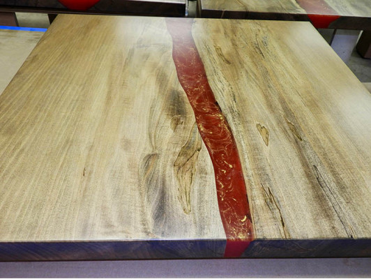 Epoxidharz Epoxy Floss Moossfabrikatioun Dësch Echt Holz Präis 1m² Dëscher Harz
