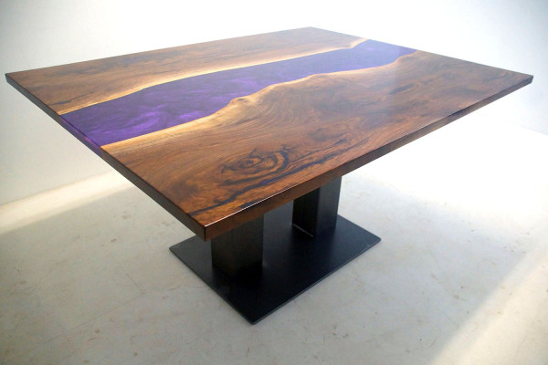 Dësch Epoxidharz Epoxy Resin Flësseg Echt Holz Präis 1qm Dëscher Moosaarbecht