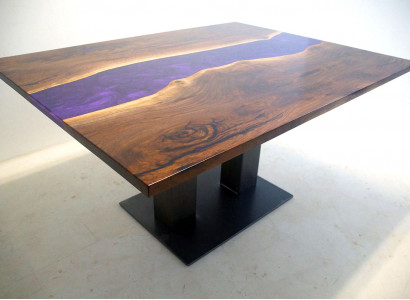 Dësch Epoxidharz Epoxy Resin Flësseg Echt Holz Präis 1qm Dëscher Moosaarbecht