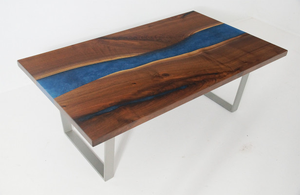 Epoxy Moossufertigung Dësch Epoxidharz Floss Eechte Holz Präis 1qm Dëscher Resin