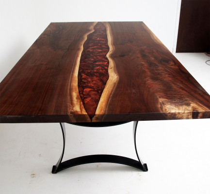 Moossfäerdegung Dësch Epoxidharz Epoxy Resin Flux Holz Echt Präis 1m² Dëscher
