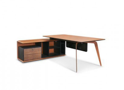 Büro Aarbechtsraum Grupp Set Fauteuil Dësch Komplett Set Miwwele 2-deeleg