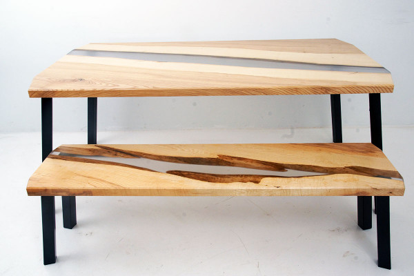 Konsolendësch Bäisedësch Sideboard Konsolendësch Wanddëscher Epoxy Nei Epoxid