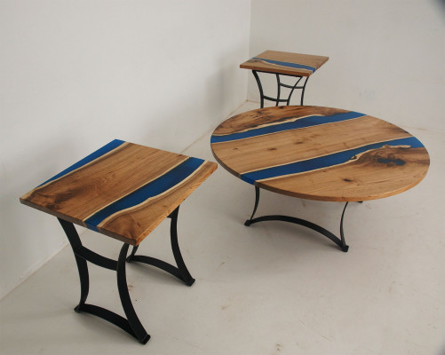 Epoxy Floss Moosaanferdegung Dësch Epoxidharz Echtholt Präis 1m2 Dëscher Resin