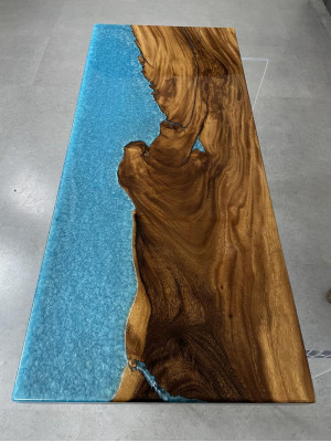 Design Dësch Modern Mier Floss Miwwelen Dëscher Iessdësch Dëscher Epoxid