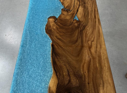 Design Dësch Modern Mier Floss Miwwelen Dëscher Iessdësch Dëscher Epoxid