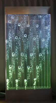 Wandpaneel mat Waasserblasen LED Dekorativ Waasserwand Designer Waasser Mauer
