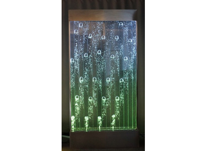Wandpaneel mat Waasserblasen LED Dekorativ Waasserwand Designer Waasser Mauer