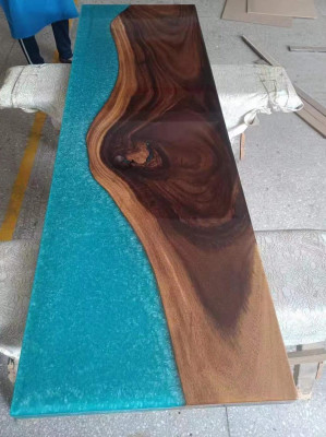 Design Dësch Modern Mier Floss Miwwelen Dëscher Iessdësch Dëscher Epoxid