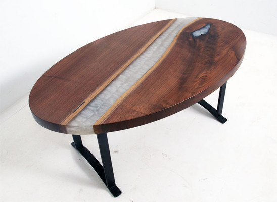 Konferenzdësch Versammlungsdëscher Design Dësch Epoxidharz Kichendësch