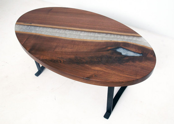 Konferenzdësch Versammlungsdëscher Design Dësch Epoxidharz Kichendësch