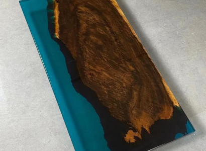 Couchtisch River Table Echt Holz Flossdësch Massiv Epoxidharz Still