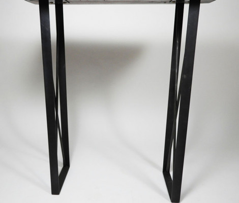 Handaarbecht massiver Couchtisch Designer Dësch Epoxid Konsole Dëscher