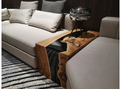 Couchtisch Handmade Designer Dësch Säitentësch Epoxidharz Dëscher