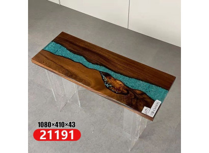 Konsoolendëscheldesign Dësch Kommode Couchtisch Handgemaachten Epoxid