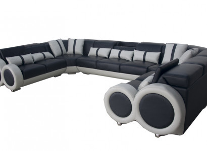 Design Wunnlandschaft Lieder Sofa Couch Polster Eckgarnitur Modern Sëtzeck USB