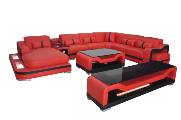 Lieder Sofa Canapé Gepolstert Komplëtt Set Garnitur Wunnlandschaft Canapéë Sofas