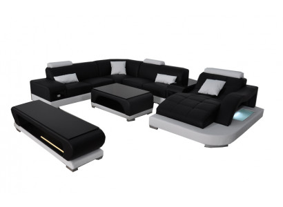 Canapé Couché Polster Sëtz Eck Modern Couchen U Form Wunnlandschaft Garnitur Nei