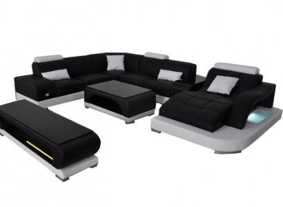 Canapé Couché Polster Sëtz Eck Modern Couchen U Form Wunnlandschaft Garnitur Nei