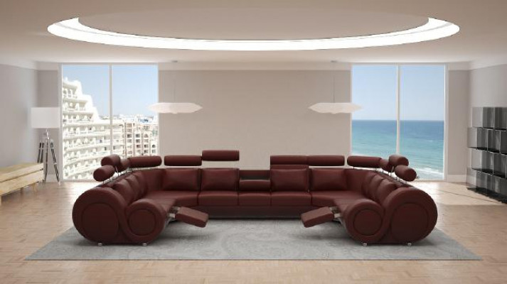 Ecksofa Liederdivan Polstersofa Canapé XXL Grouss Wunnlandschaft Liederdivan Sofa Berlin 6