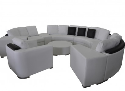 Ronn Eck Sofa Couch Polster XXL Grouss Ronn Couchen Wunnlandschaft Fauteuil Pouf