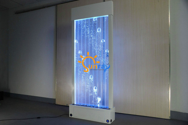Trennwand Regal Schaf Wasserwand Kolonn Maueren Waterwall LED