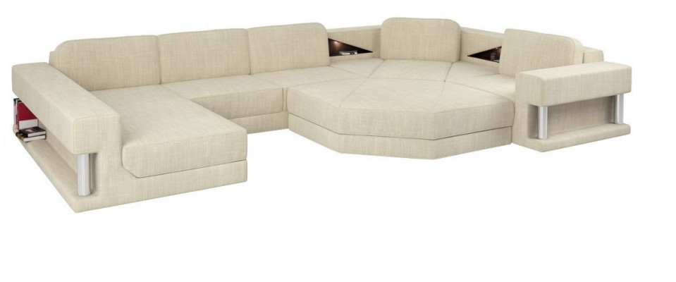 Design Ecksofa Stoff Modern Sofae U-Form Wunnlandschaft Polstereck Miwwelen Neit