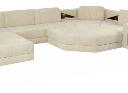 Design Ecksofa Stoff Modern Sofae U-Form Wunnlandschaft Polstereck Miwwelen Neit
