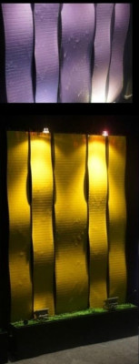 Mauerpanel LED Waasserwand Waasserwänn Maueren Waasserwand 120x200cm