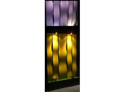 Mauerpanel LED Waasserwand Waasserwänn Maueren Waasserwand 120x200cm