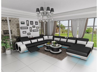 Lieder Canapé Couch Wunnlandschaft Wénksofakombinatioun Design Modern Sofa