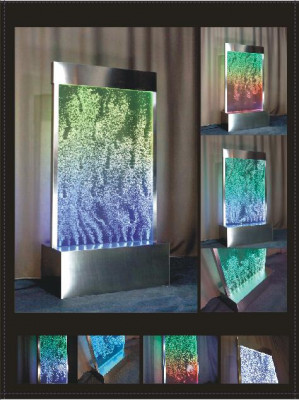 Wandpaneel LED Waasserwand Waasser Wänn Waasserblose Dekorativ Modern Wand