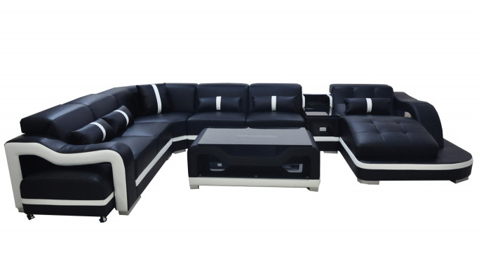 Ecksofa Couch Polster Ecke Garnitur Lieder Couchen Wunnlandschaft U-Form Sofas