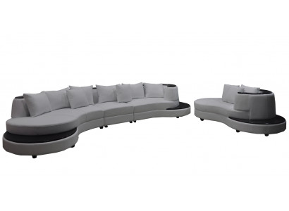 Wunn Design Canapé Ronn Ecksofa Polster Ronne Sëtzgrupp Zëmmer Landschaft USB