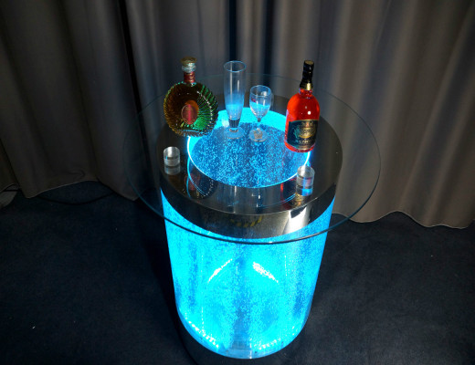 Led Bar Dësch Waasser Mauer Bar Comptoir Regal Miwwel Beliichten Dësch.