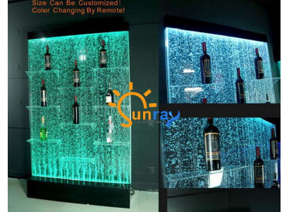 Theke Regaler Designer Beleucht LED Waasser Mauer Bar Regal Kolonn