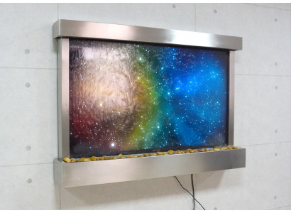 LED Waasserwand Designer Waasser Sailen Waasserfall Bild Kader 145x97