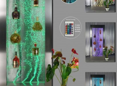 Regal Designer Beliicht Led Waasser Wand Bar Regal Kolonn